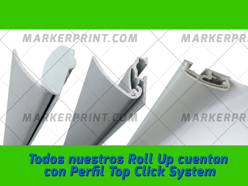 Roll Up Gray Click System