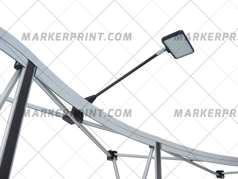 Wall Pop Up Curved Aluminum 03