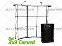Wall Pop Up Curved Aluminum