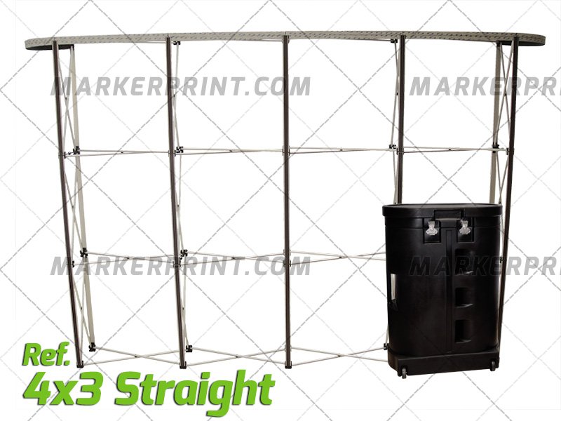 Wall Pop Up Straight Aluminum 01